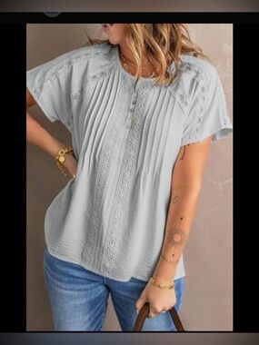 Blue Rain Olive green short sleeve blouse size xs